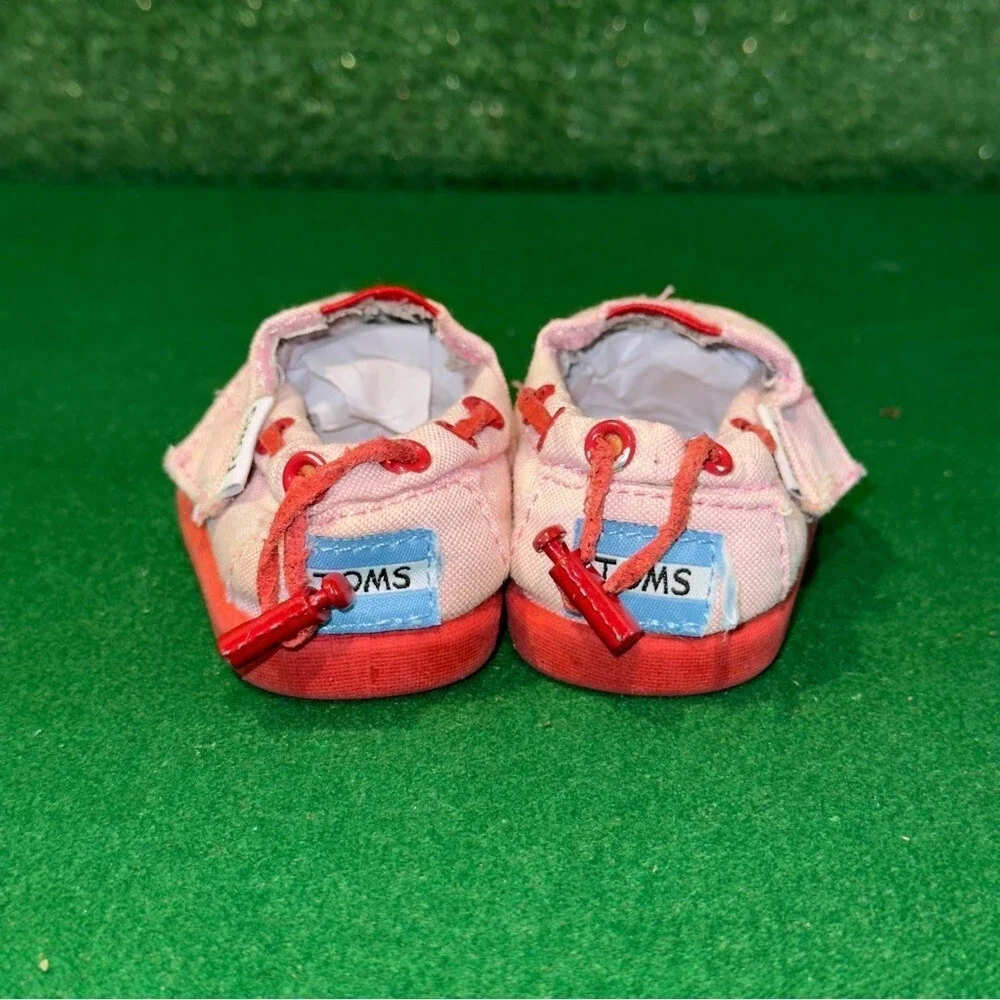 TOMS Light Pink Baby Girl Walker Shoes Toddler Size‎ 2C